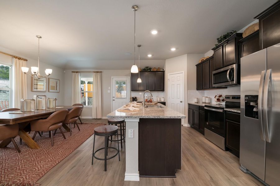 Furnished interior in a model home at Clayton Ranch in Copperas Cove (Image 9). Furnished interior in a model home at Clayton Ranch in Copperas Cove (Image 9).