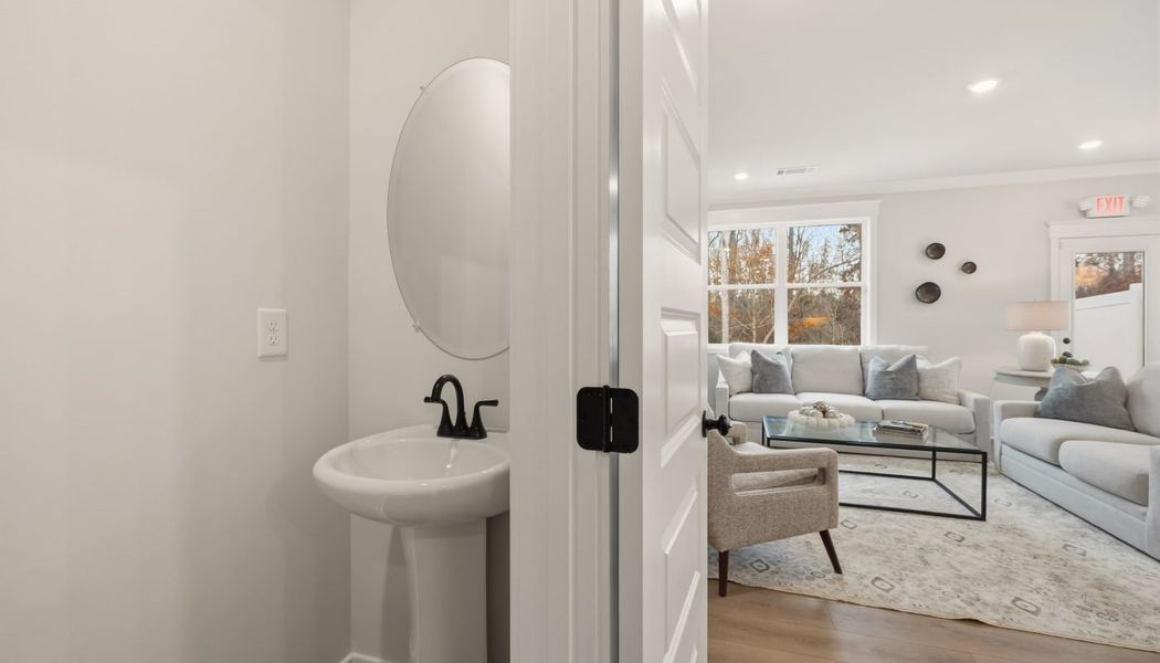 Furnished interior in a model home at Millstone at Mundy Mill in Gainesville (Image 19).