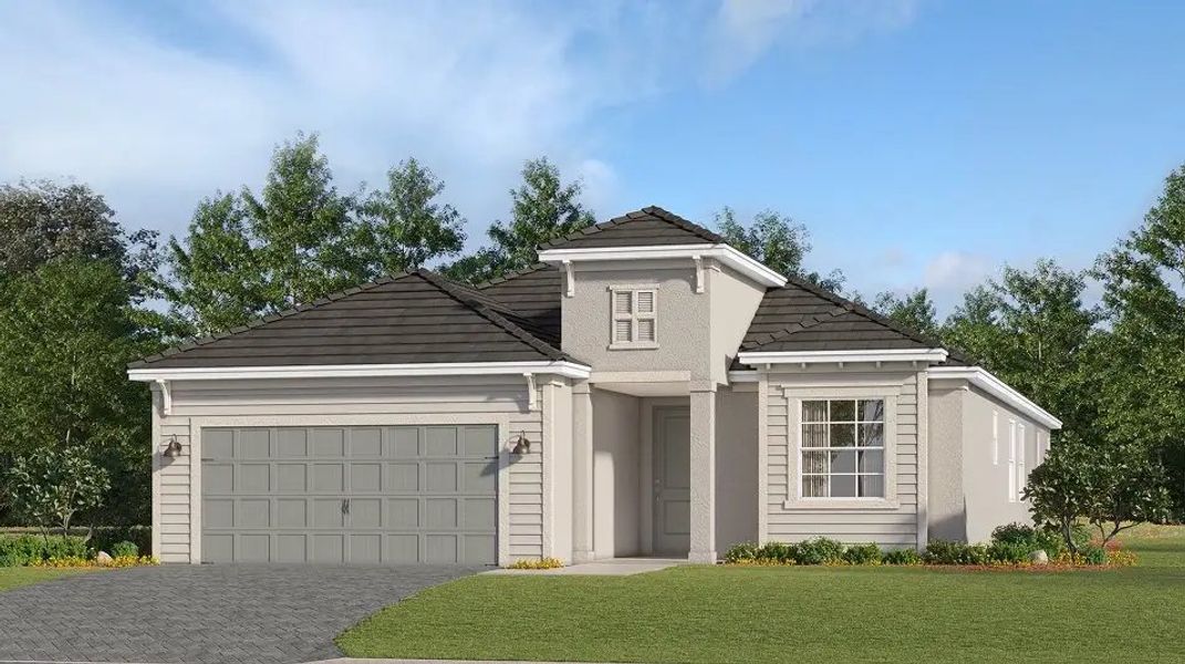 Front exterior of a home in the Stillwater at Lakewood Ranch: Executive Homes community, located in Lakewood Ranch, FL (Image 14). Front exterior of a home in the Stillwater at Lakewood Ranch: Executive Homes community, located in Lakewood Ranch, FL (Image 14).