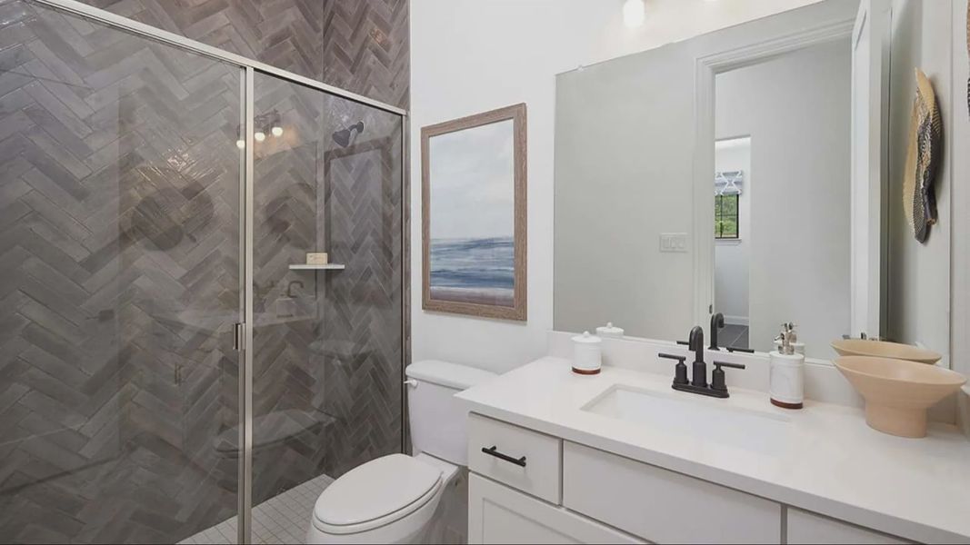 Furnished interior in a model home at Anthem in Kyle (Image 5).