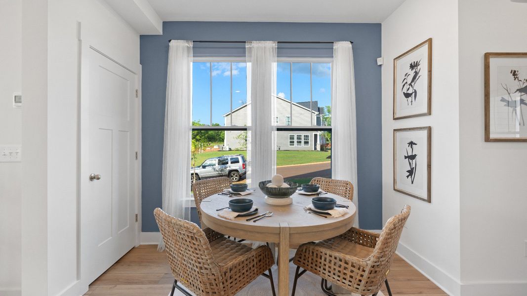 Furnished interior in a model home at Clarke Townes in Anderson (Image 5).