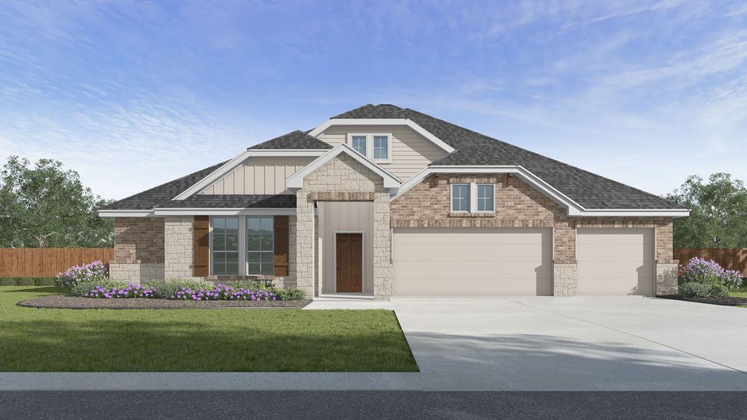 Front exterior of a home in the The Woods community, located in Lumberton, TX (Image 6). Front exterior of a home in the The Woods community, located in Lumberton, TX (Image 6).