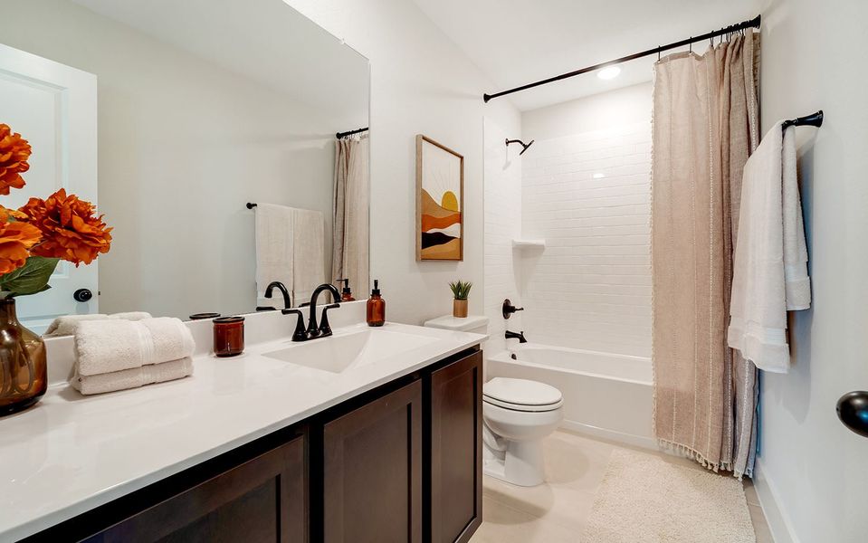 Furnished interior in a model home at River Ranch Meadows in Dayton (Image 57). Furnished interior in a model home at River Ranch Meadows in Dayton (Image 57).