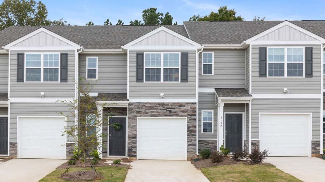 Front exterior of a home in the Clark Creek Landing community, located in Lincolnton, NC (Image 18). Front exterior of a home in the Clark Creek Landing community, located in Lincolnton, NC (Image 18).