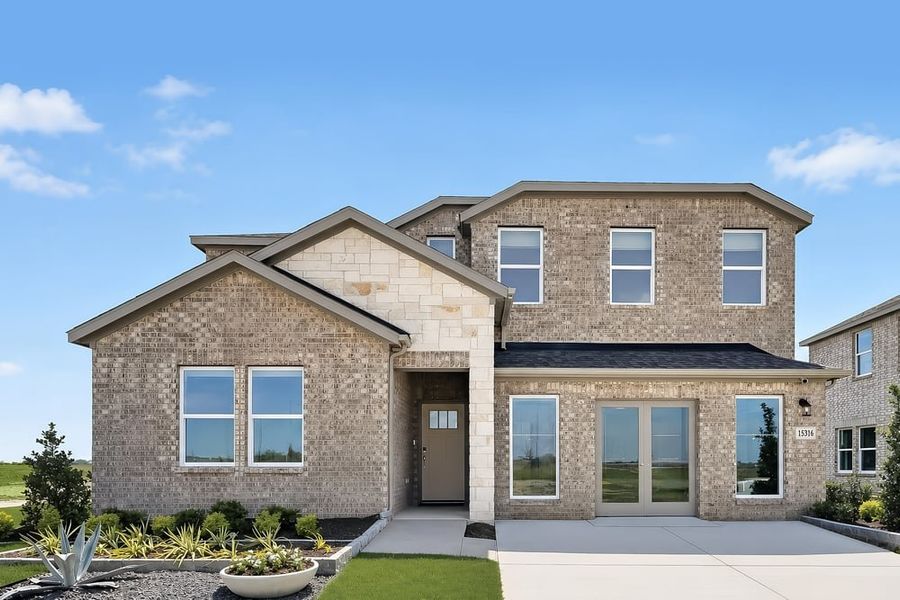 Front exterior of a home in the Madero 50s community, located in Haslet, TX (Image 4). Front exterior of a home in the Madero 50s community, located in Haslet, TX (Image 4).