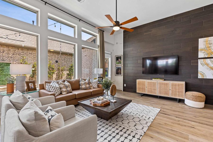 Furnished interior in a model home at Elements at Viridian - Garden Series in Arlington (Image 6).