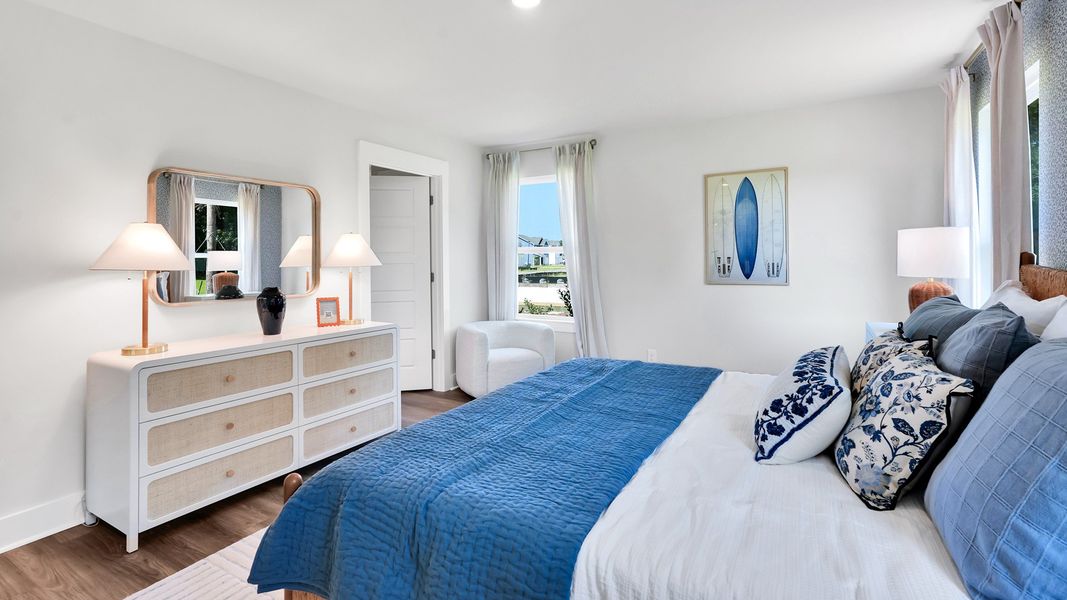 Furnished interior in a model home at Merchant Point in Jacksonville (Image 18).