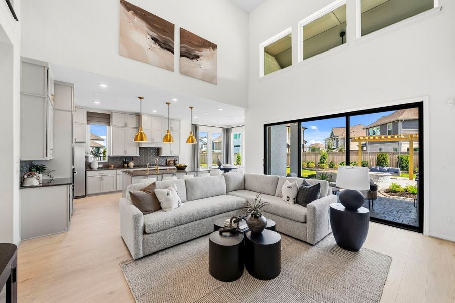 Furnished interior in a model home at Bridgeland in Cypress (Image 6). Furnished interior in a model home at Bridgeland in Cypress (Image 6).