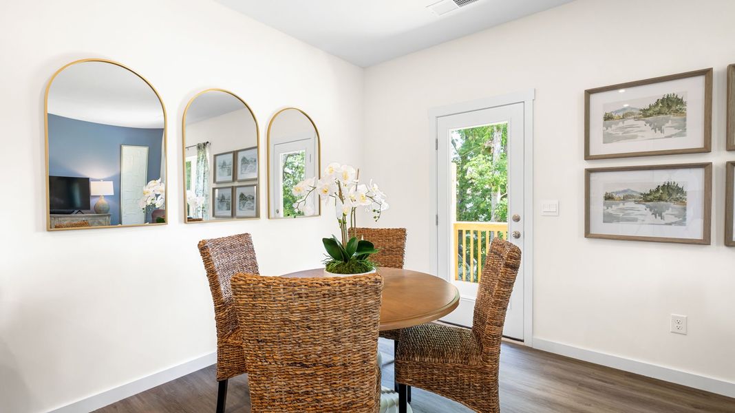 Furnished interior in a model home at Belcourt Landing in Cleveland (Image 14).
