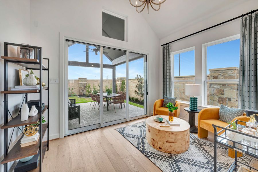 Furnished interior in a model home at Sienna 40' Homesites in Missouri City (Image 12).