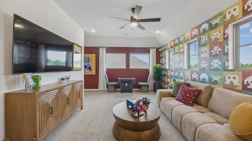 Furnished interior in a model home at Westpoint Park in Fort Worth (Image 26).