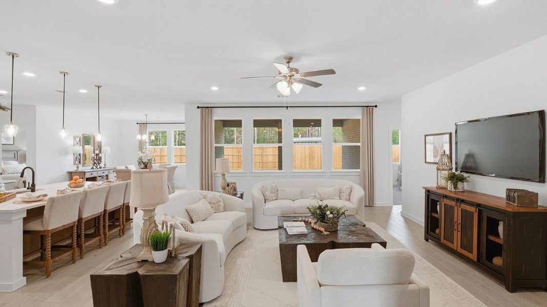 Furnished interior in a model home at The Woods in Lumberton (Image 17).
