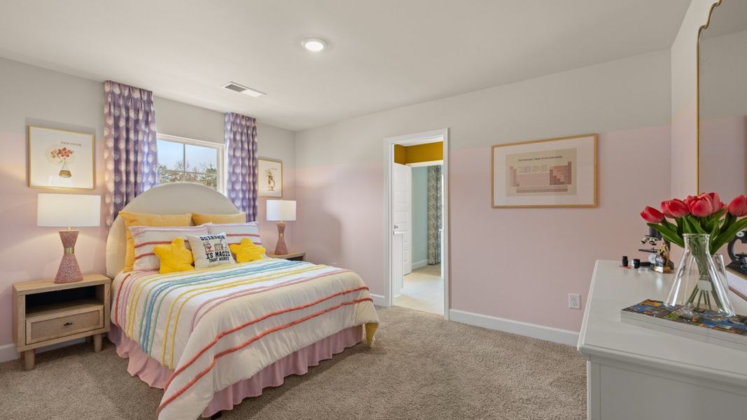 Furnished interior in a model home at Evergreen Crossing in Locust Grove (Image 17). Furnished interior in a model home at Evergreen Crossing in Locust Grove (Image 17).