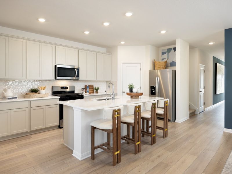 Furnished interior in a model home at Prairie Winds - Reserve Collection in Hutto (Image 6). Furnished interior in a model home at Prairie Winds - Reserve Collection in Hutto (Image 6).