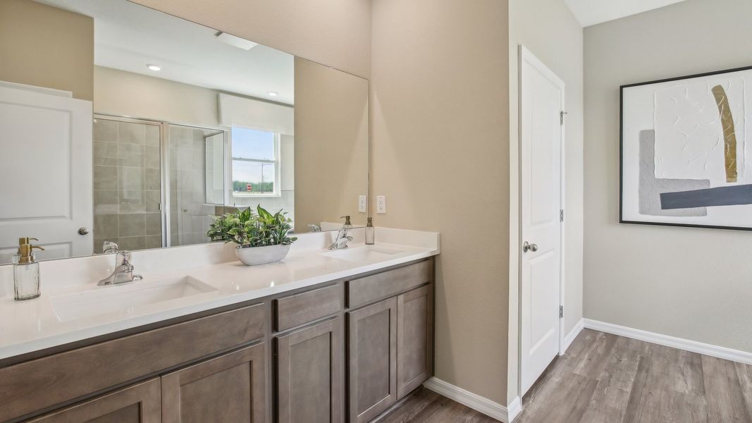 Furnished interior in a model home at Angeline in Land O' Lakes (Image 32). Furnished interior in a model home at Angeline in Land O' Lakes (Image 32).