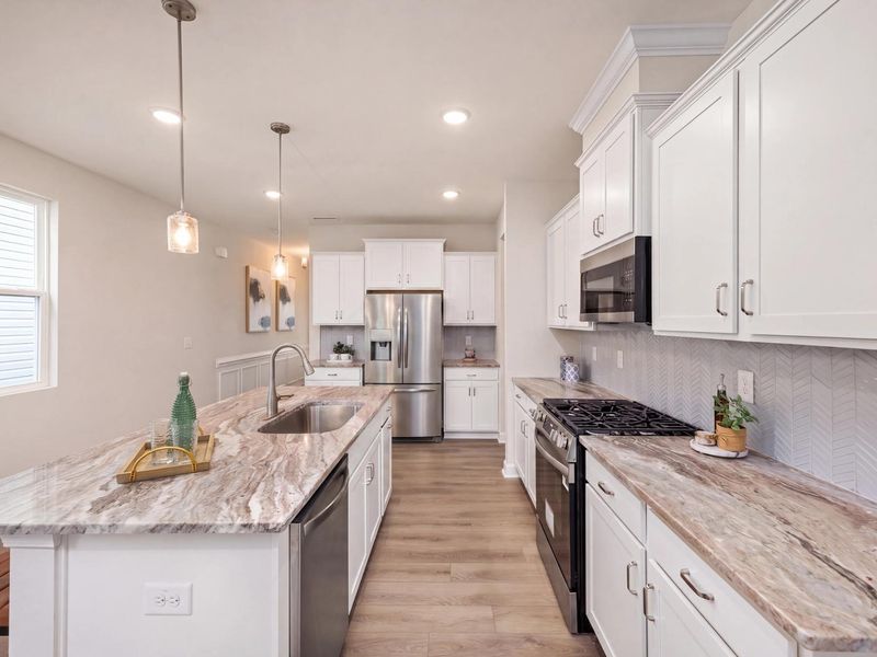 Furnished interior in a model home at Gregory Village in Lillington (Image 15). Furnished interior in a model home at Gregory Village in Lillington (Image 15).
