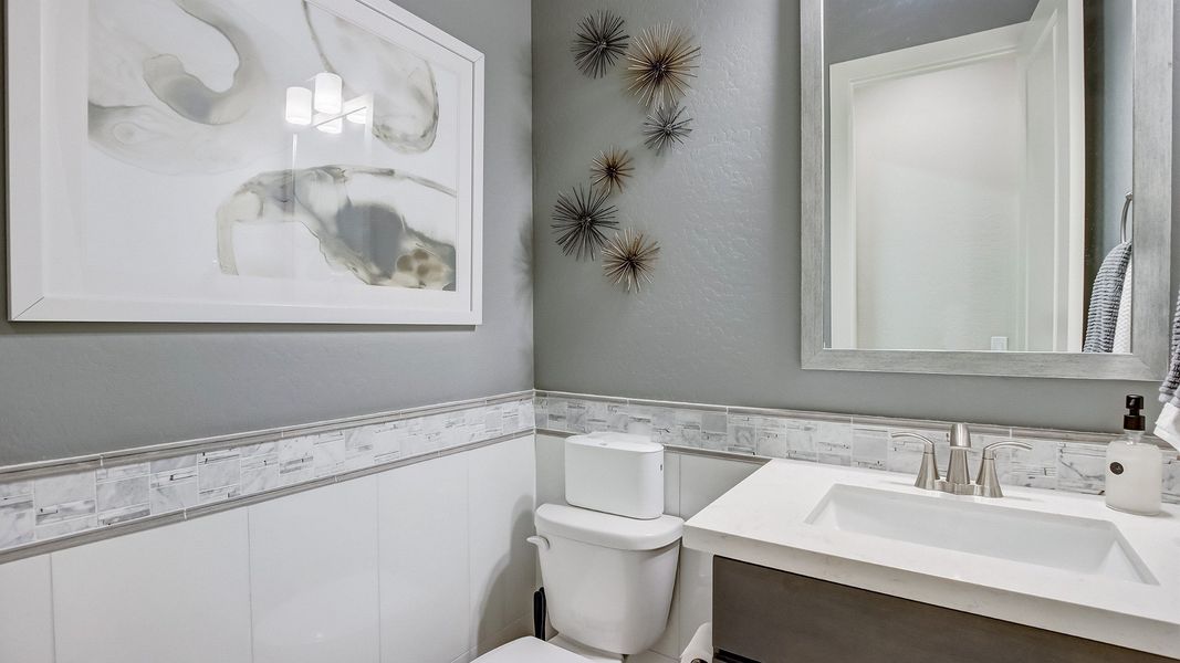 Furnished interior in a model home at Mirada Crossing in Goodyear (Image 23).