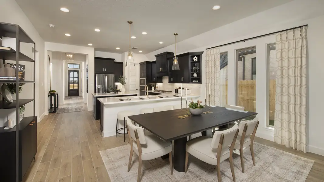 Furnished interior in a model home at Everly 45' in Hockley (Image 6).