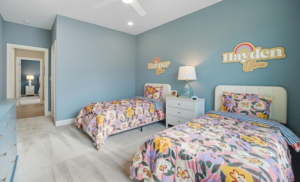 Furnished interior in a model home at Carrington in Stanley (Image 52).