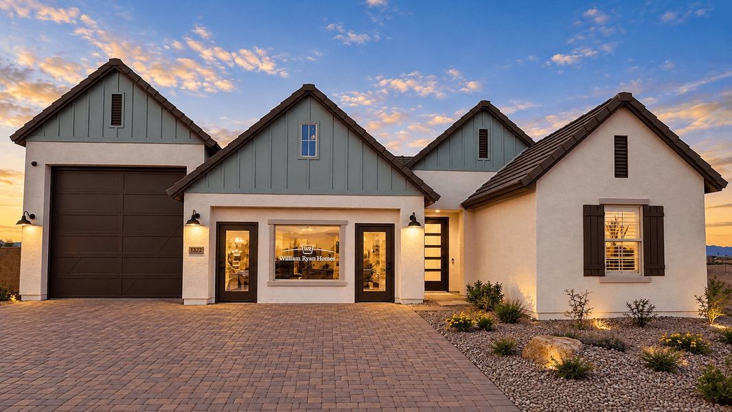 Front exterior of a home in the Silver Cross community, located in Florence, AZ (Image 25). Front exterior of a home in the Silver Cross community, located in Florence, AZ (Image 25).