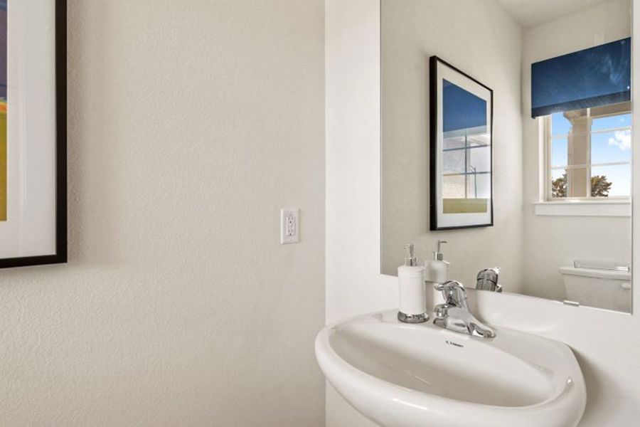 Close-up of interior finishes in a home at Saddle Creek Twinhomes, Georgetown (Image 42).