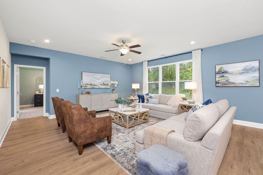 Furnished interior in a model home at Ramsey Landing in Rincon (Image 4).