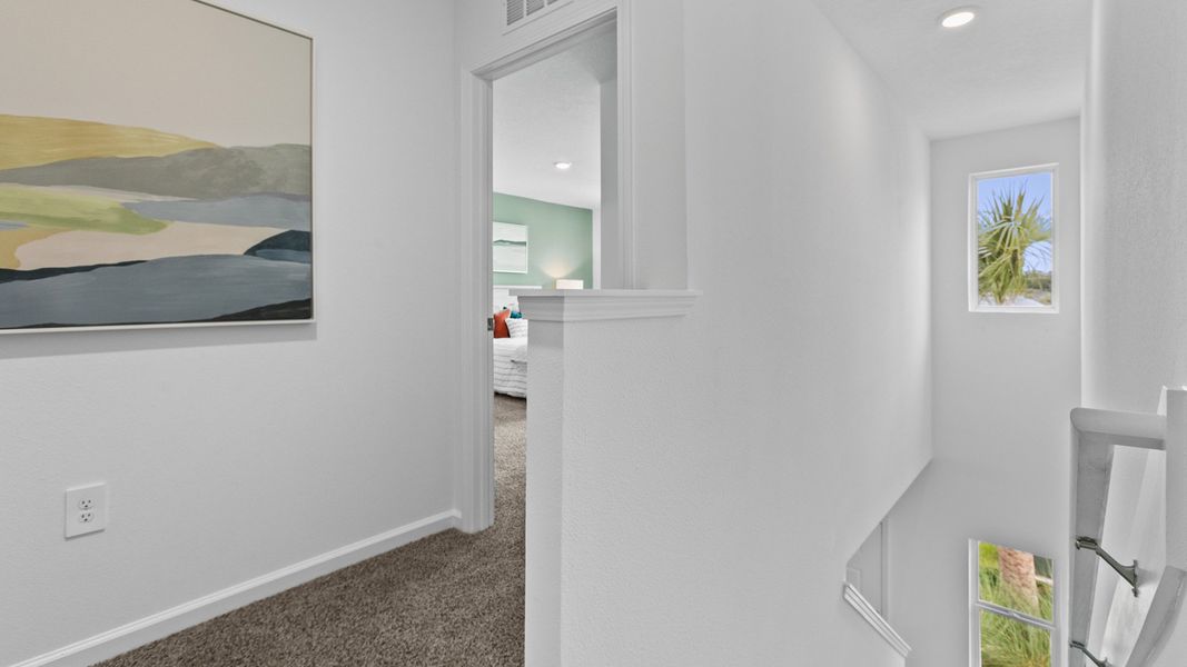 Furnished interior in a model home at The Landing in Middleburg (Image 26).