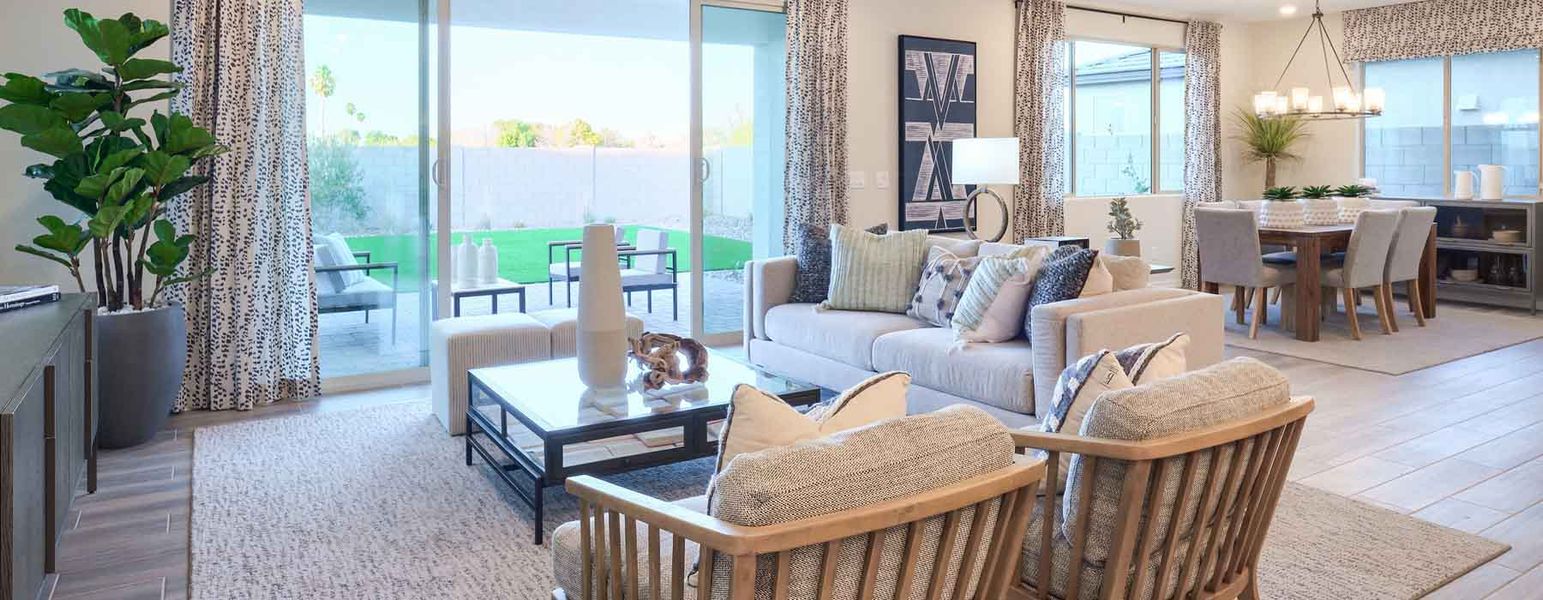 Furnished interior in a model home at Laveen Vistas II in Laveen (Image 8).