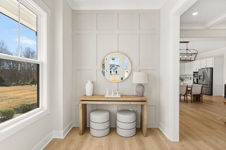 Furnished interior in a model home at Double Springs in Taylors (Image 6). Furnished interior in a model home at Double Springs in Taylors (Image 6).