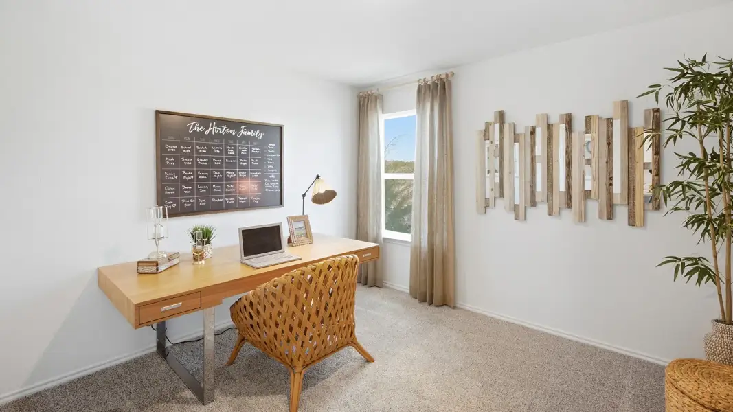 Furnished interior in a model home at Wildwood Estates in Nolanville (Image 30).