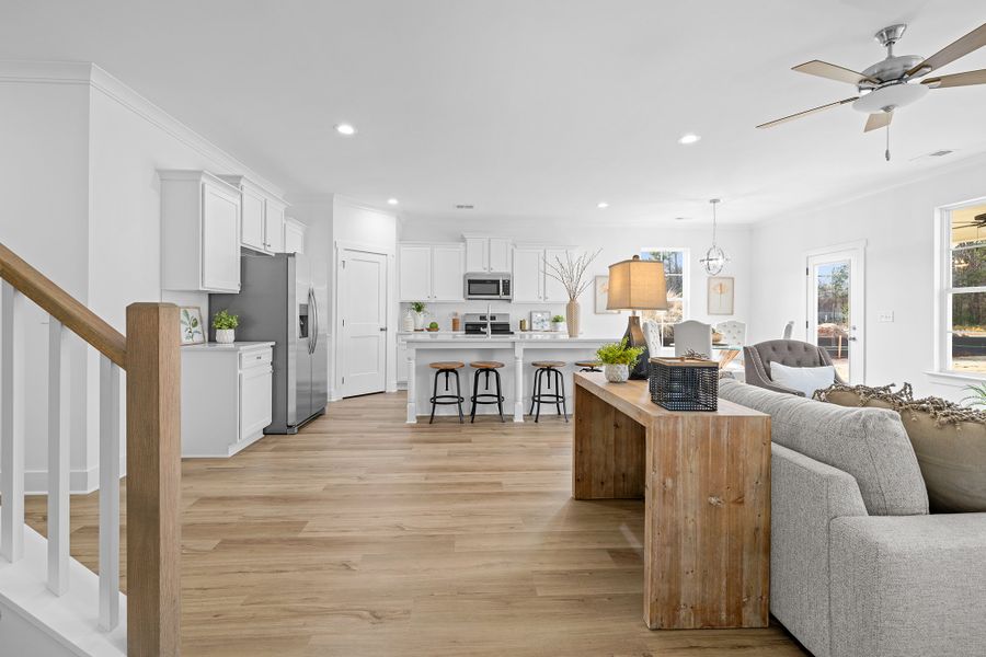 Furnished interior in a model home at Enclave at Harbor Club in Greensboro (Image 16).