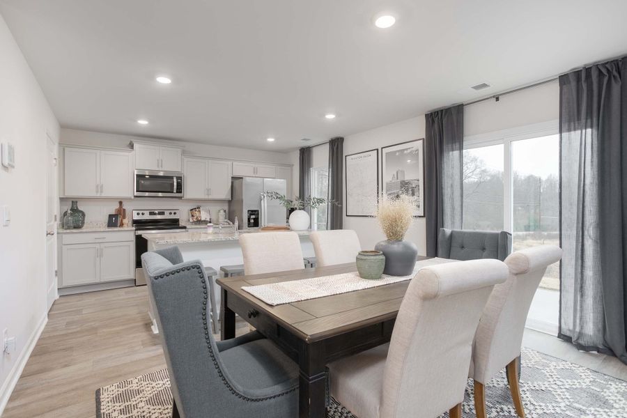 Furnished interior in a model home at Ridge Pointe in Trinity (Image 18).