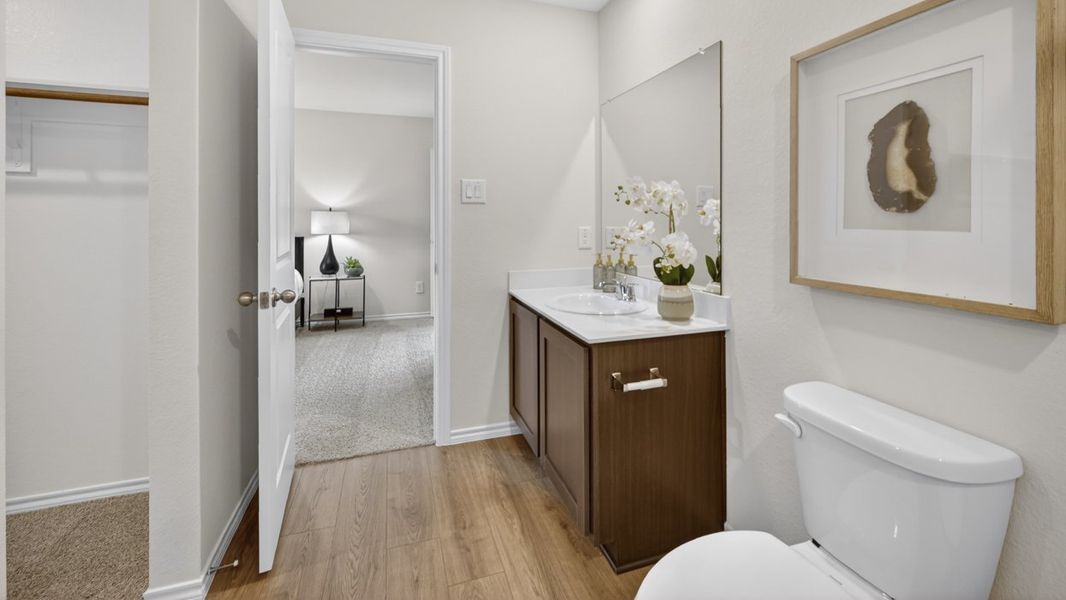 Furnished interior in a model home at The Hills of Sherman in Sherman (Image 54).