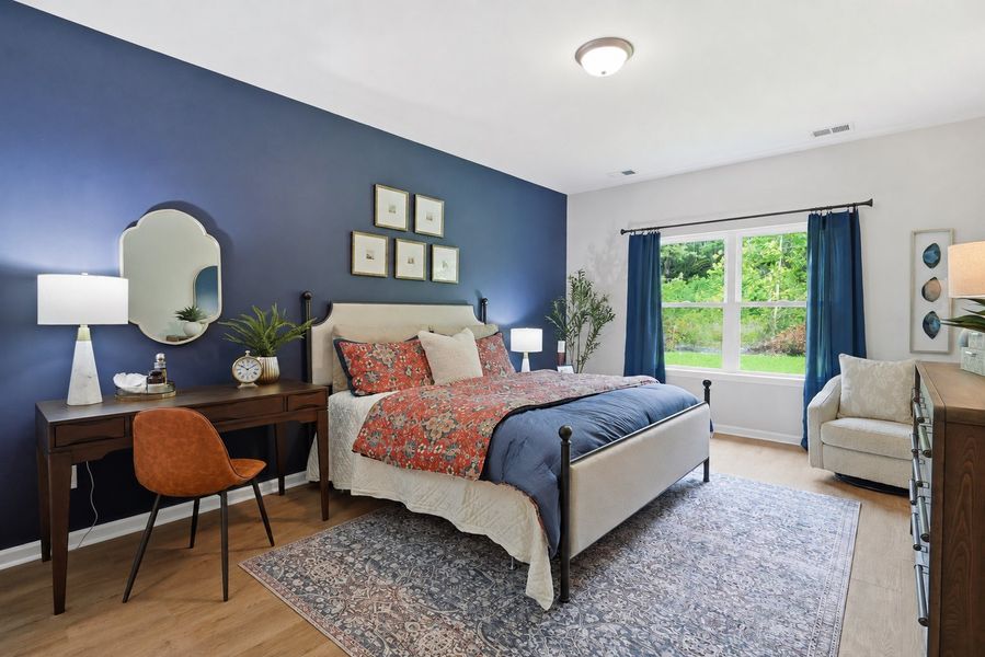 Furnished interior in a model home at Majestic Oaks in Brunswick (Image 15). Furnished interior in a model home at Majestic Oaks in Brunswick (Image 15).