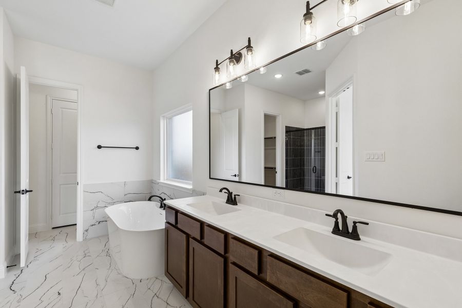 Furnished interior in a model home at Cambridge Manor in North Richland Hills (Image 9). Furnished interior in a model home at Cambridge Manor in North Richland Hills (Image 9).