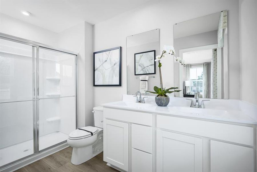 Furnished interior in a model home at Overture Pointe Single Family in Hickory (Image 12). Furnished interior in a model home at Overture Pointe Single Family in Hickory (Image 12).
