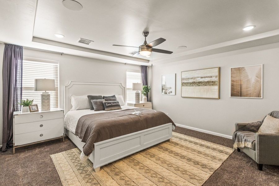 Furnished interior in a model home at Hillside Park in El Paso (Image 25).