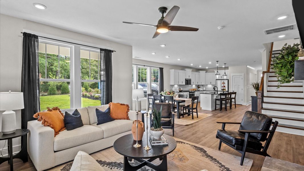 Furnished interior in a model home at Foxbank in Gray Court (Image 7). Furnished interior in a model home at Foxbank in Gray Court (Image 7).