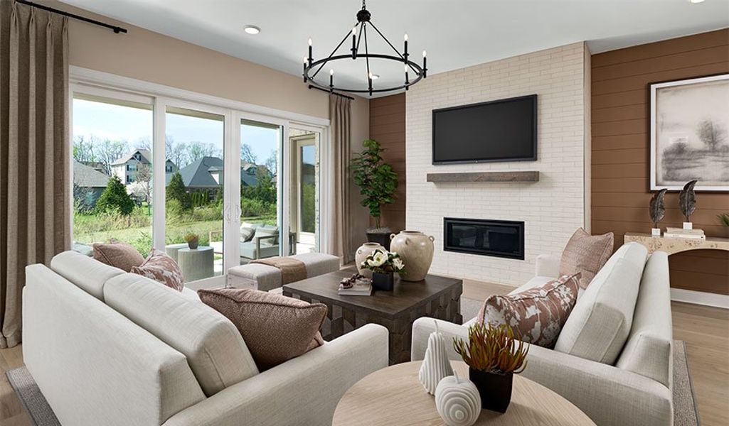 Furnished interior in a model home at August Park in Spring Hill (Image 35).