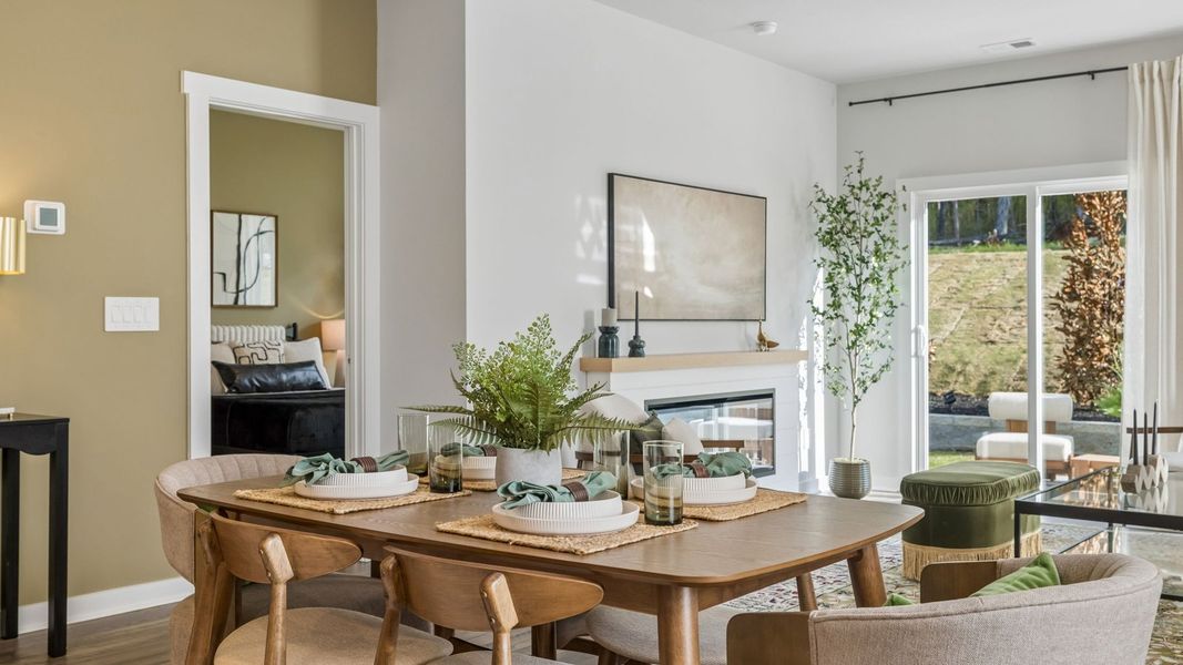 Furnished interior in a model home at Reserve at Hickory Ridge in Columbia (Image 77).