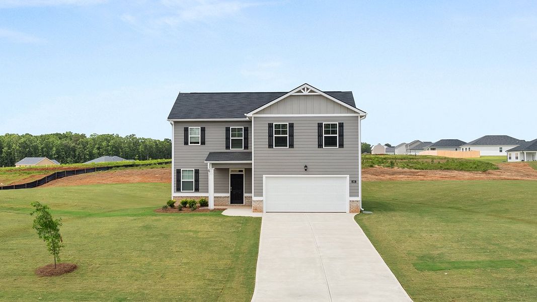 Front exterior of a home in the Fox Crossing community, located in Griffin, GA (Image 8).