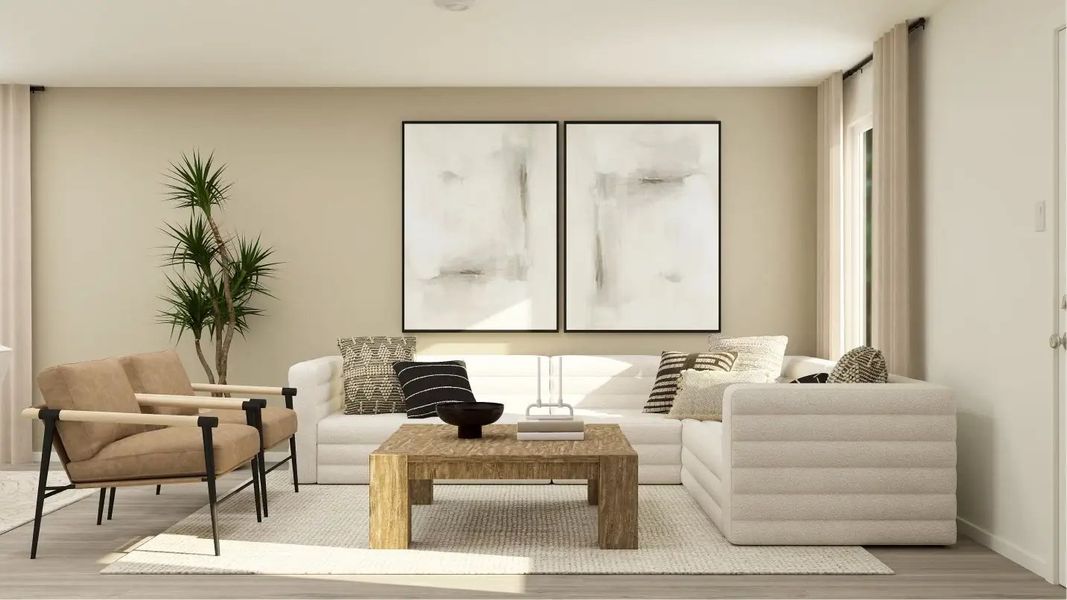 Furnished interior in a model home at Brookshire in Florence (Image 13).