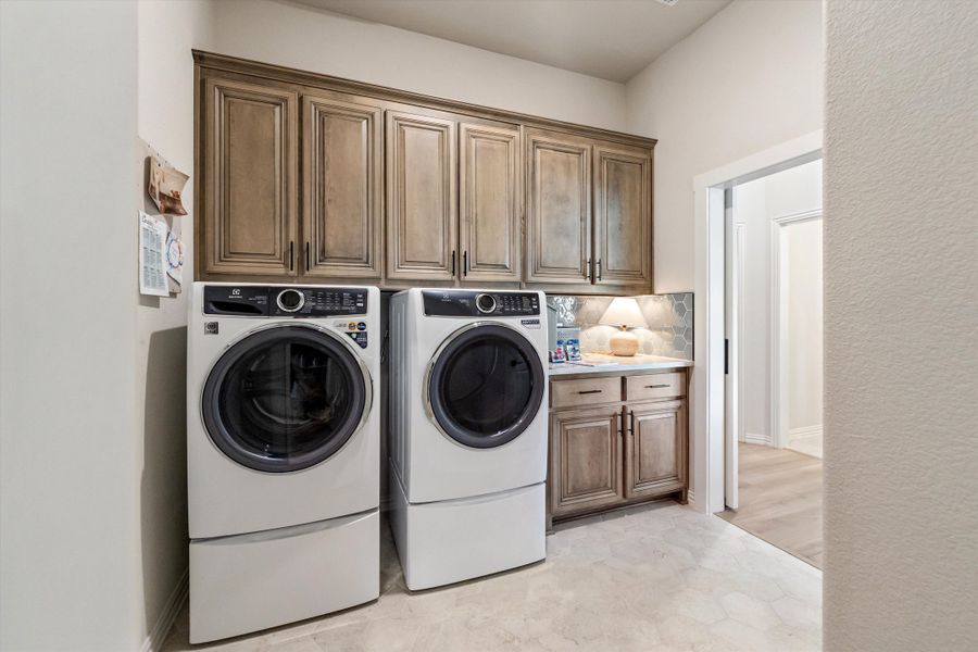 Furnished interior in a model home at Oak Grove Addition in Springtown (Image 21).