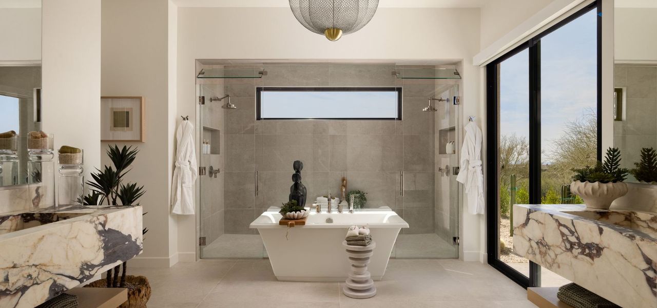 Furnished interior in a model home at The Edge at Joy Ranch in Scottsdale (Image 10).