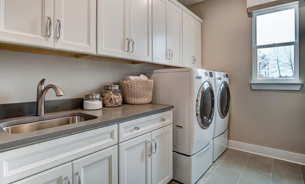 Furnished interior in a model home at Arbor West in Dawsonville (Image 24).