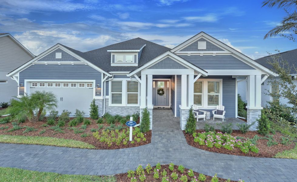 Front exterior of a home in the Mosaic community, located in Daytona Beach, FL (Image 4).