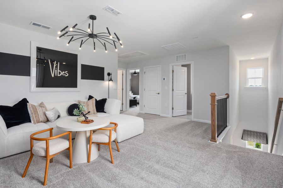 Furnished interior in a model home at Providence Oaks in Fuquay Varina (Image 13).