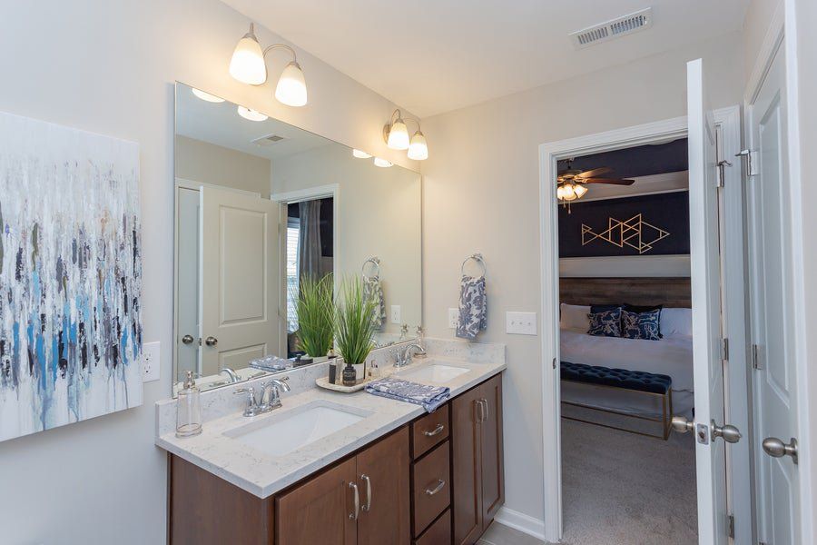 Furnished interior in a model home at Myers Point in Morrisville (Image 32). Furnished interior in a model home at Myers Point in Morrisville (Image 32).