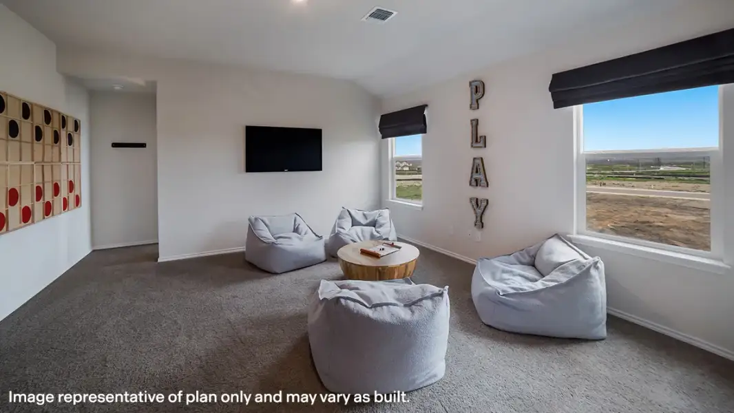 Furnished interior in a model home at Weatherwood in San Antonio (Image 16).