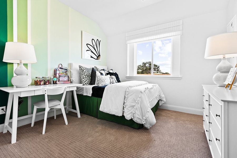 Furnished interior in a model home at Keeneland in Aubrey (Image 14). Furnished interior in a model home at Keeneland in Aubrey (Image 14).